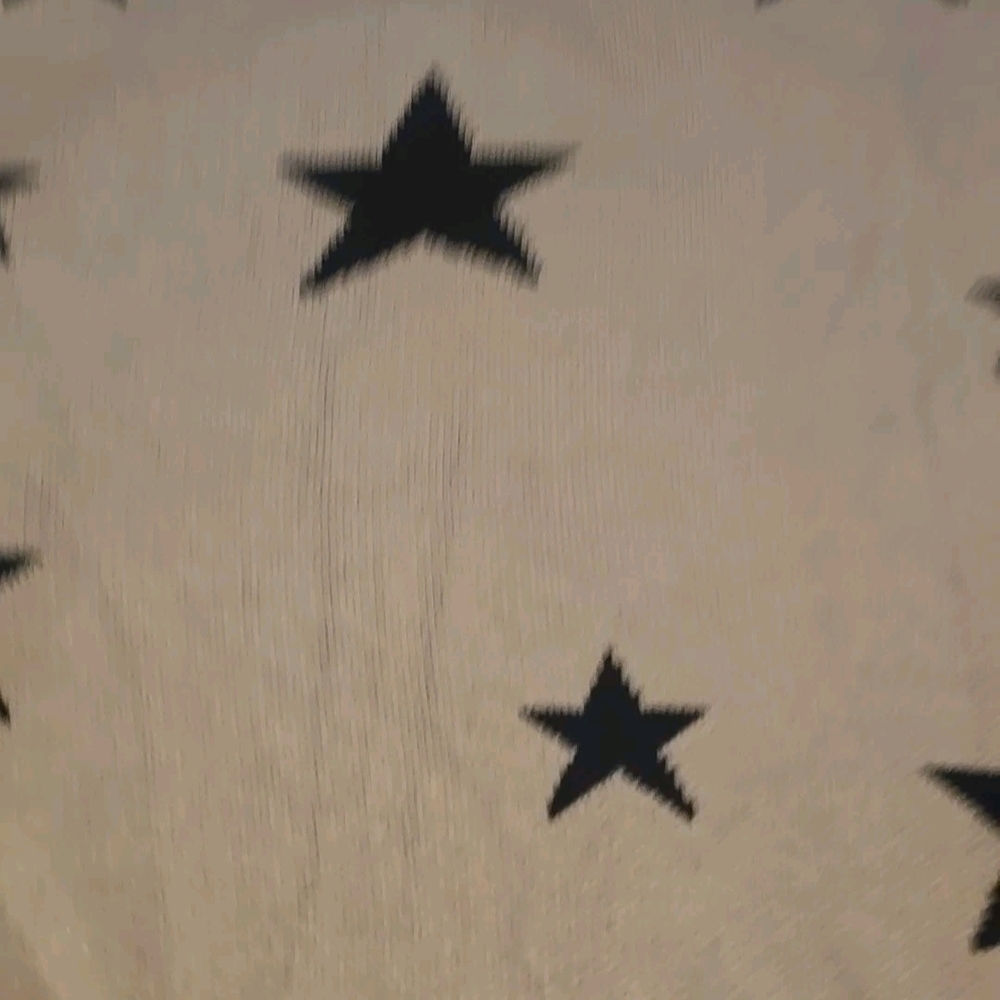 Star Patterned Beige Fabric